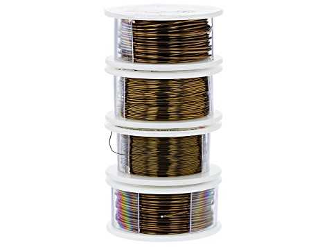 Wire Kit Includes Faux-Gold, Vintage Bronze, Brown, and Non-Tarnish Silver in 18, 20, 24, 28 Gauge